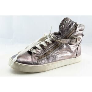 Michael Kors Youth Girls Shoes Size 5 M‎ Silver High Top Synthetic